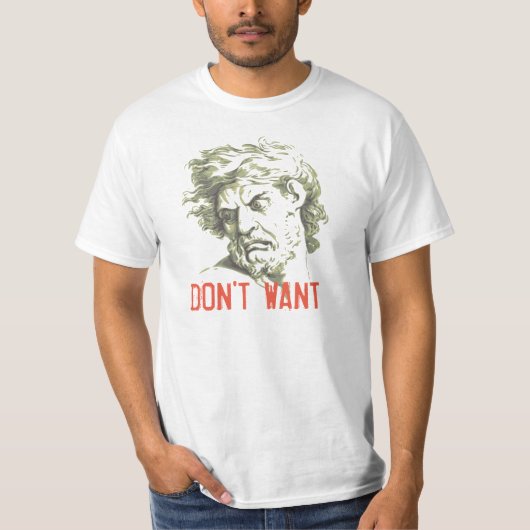 T-shirt Visage dégoûté (Devant)