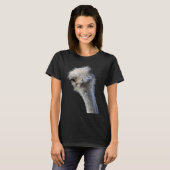 T-shirt Visage D'Ostrich Avec Une Expression Sans Énorme (Devant entier)