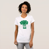 T-shirt Visage drôle de brocoli (Devant entier)