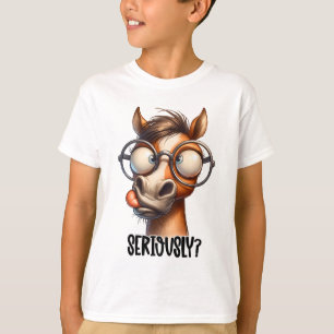 T-shirt Visage drôle de cheval