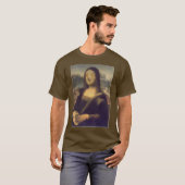 T-shirt Visage Drôle de Mona Lisa (Devant entier)