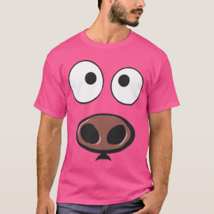 T-shirt Visage drôle de porc