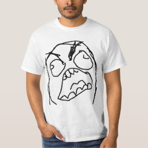 T-shirt Visage fâché Meme de rage de Fuu Fuuu de type de