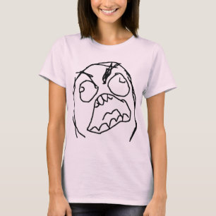 T-shirt Visage fâché Meme de rage de Fuu Fuuu de type de
