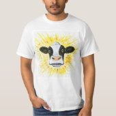 T-shirt Visage fou de vache (Devant)