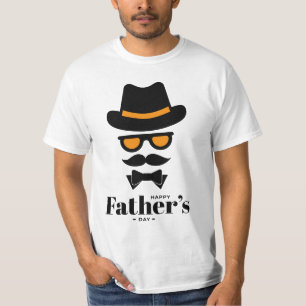 T-shirt Visage gentil Gentleman avec Casquette, verre de s