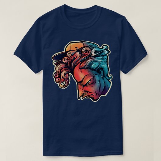 T-shirt Visage Graffiti (Design devant)