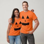 T-shirt Visage Halloween de citrouille (Unisexe)