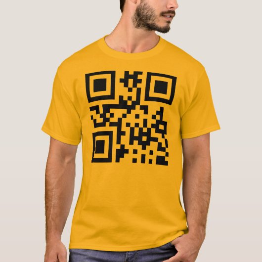 T-shirt Visage heureux Emoji de sourire de ☺ -- Code de QR (Devant)