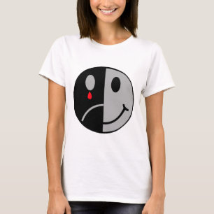 T-shirt Visage heureux et triste