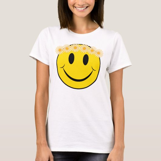 T-shirt Visage hippie heureux (Devant)