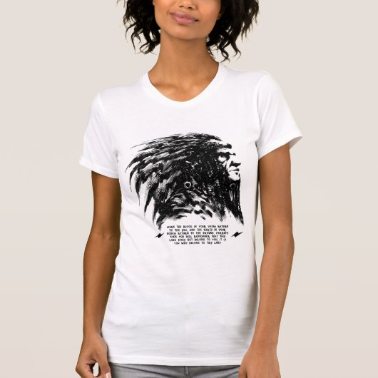 T-shirt Visage indien (Devant)