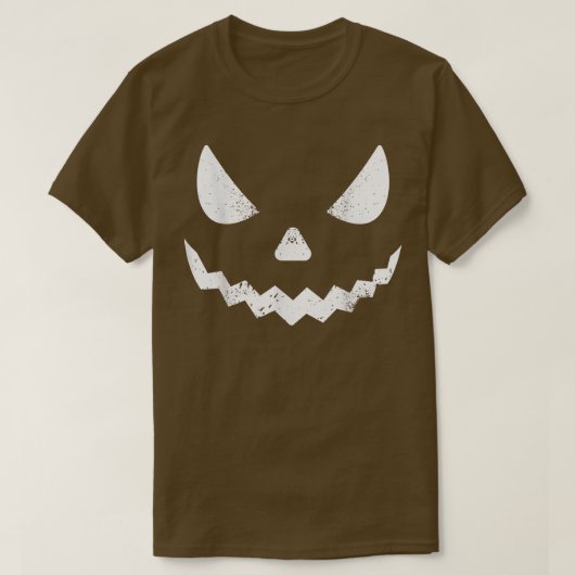 T-shirt Visage Jack-o'-lantern géant - Halloween effrayant (Design devant)