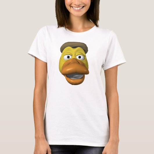 T-shirt Visage jaune de visage de canard (Devant)