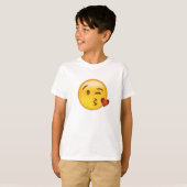 T-shirt Visage Jeter Un Baiser Emoji (Devant entier)