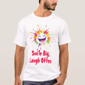 T-shirt Visage joyeux et dynamique avec éclaboussure de co (Devant)