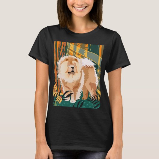 T-shirt VISAGE LE SOLEIL Chow styles de chemise vive/foncé (Devant)