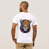 T-shirt Visage majestueux de léopard (Dos entier)