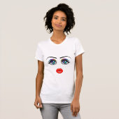 T-shirt visage mignon (Devant entier)