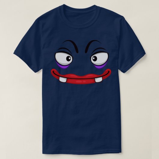 T-shirt Visage monstre bizarre (Design devant)