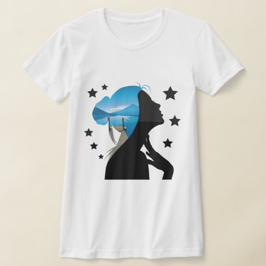T-shirt Visage rêveur (Poser)