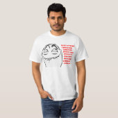 T-shirt Visage riant Meme comique de rage de PFFTCH (Devant entier)