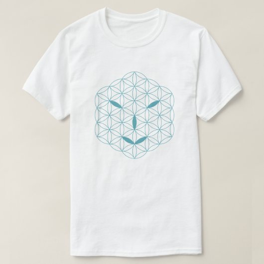 T-shirt Visage sacré - Arcturian 02, Sea Green-Tr. (Design devant)