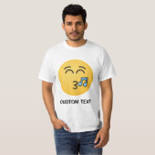 T-shirt Visage sifflant avec yeux souriants (Devant entier)