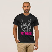T-shirt Visage simple de porc de Fatback (Devant entier)