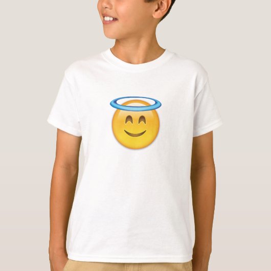 T-shirt Visage souriant avec Halo Emoji (Devant)