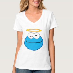 T-shirt Visage Souriant avec un Halo et un Biscuit
