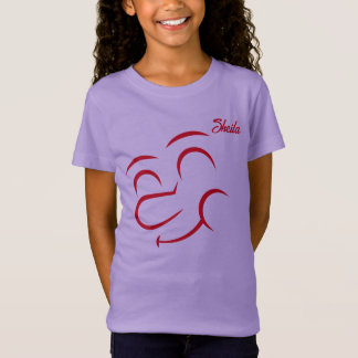 T-Shirt Visage souriant Fille personnalisable