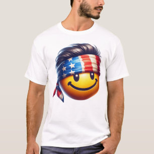 T-shirt Visage Souriant Hippie
