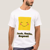 T-shirt Visage souriant Jaune joyeux (Devant)