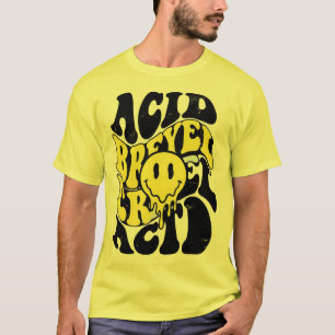 T-shirt Visage Souriant Psychédélique en Acide qui Fond Ty