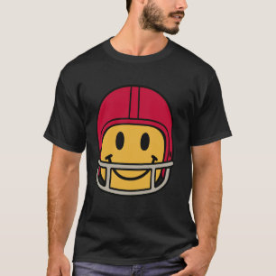 T-shirt Visage sourire jaune Football 70s Souriant Heureux