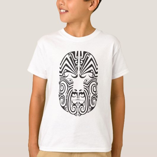T-shirt Visage tribal de tatouage (Devant)