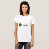 T-shirt Visage vert drôle de Pickleball (Devant entier)