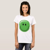 T-shirt Visage vert heureux (Devant entier)