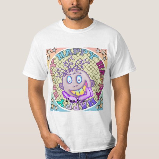 T-shirt Visage Vraiment Heureux (Devant)