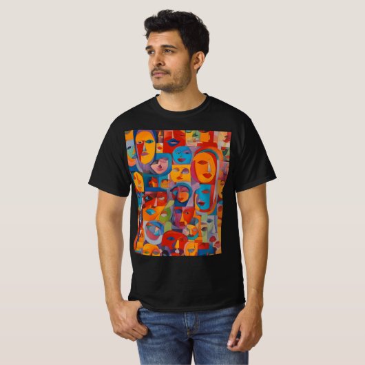 T-shirt Visages (Devant entier)