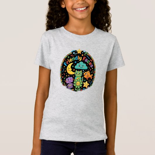 T-Shirt Visages Amicaux (Devant)