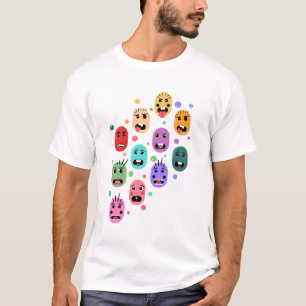 T-shirt Visages Colorés Émotions