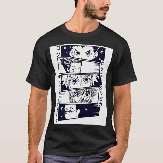 T-shirt Visages d'Anime (Devant)