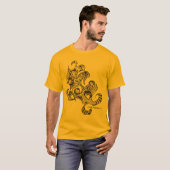 T-shirt visages dans une foule (Devant entier)