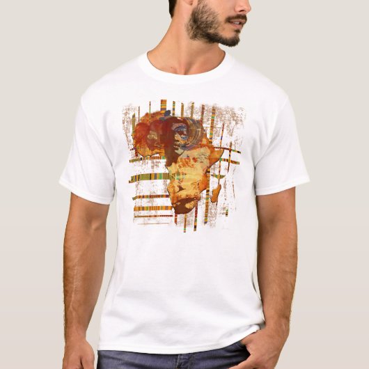 T-shirt Visages d'art tribal ethnique africain Afrique T (Devant)