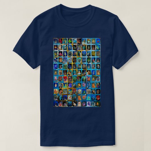 T-shirt Visages de poissons (Design devant)