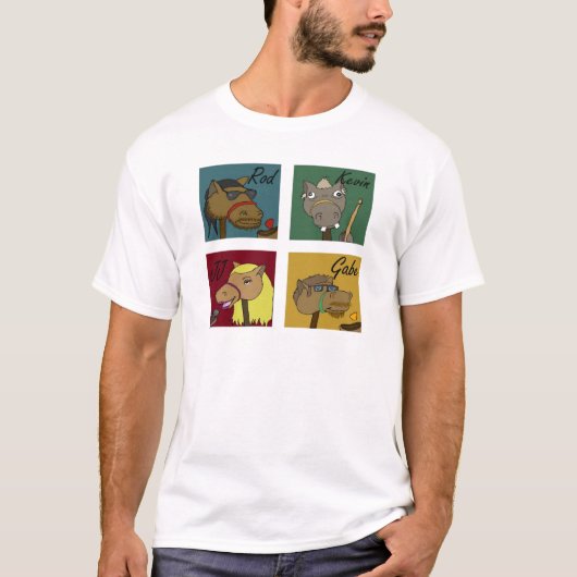 T-shirt visages de PS (Devant)