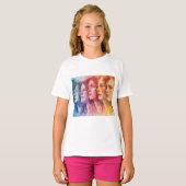 T-shirt Visages des femmes - Peinture aquarelle (Devant entier)