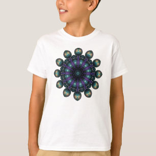 T-shirt Visages d'horloge - fractale d'Apophysis